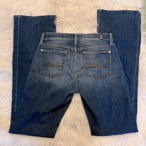 7 FOR ALL MANKIND VINTAGE Dojo bootcut denim Jeans size 26 - Picture 1 of 12